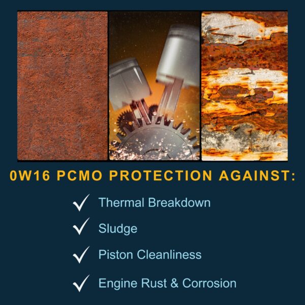 Image showing this product protects against thermal breakdown, sludge, piston cleanliness, and engine rust and corrosion