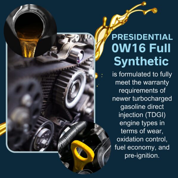 Image of 0W16 full synthetic oil information