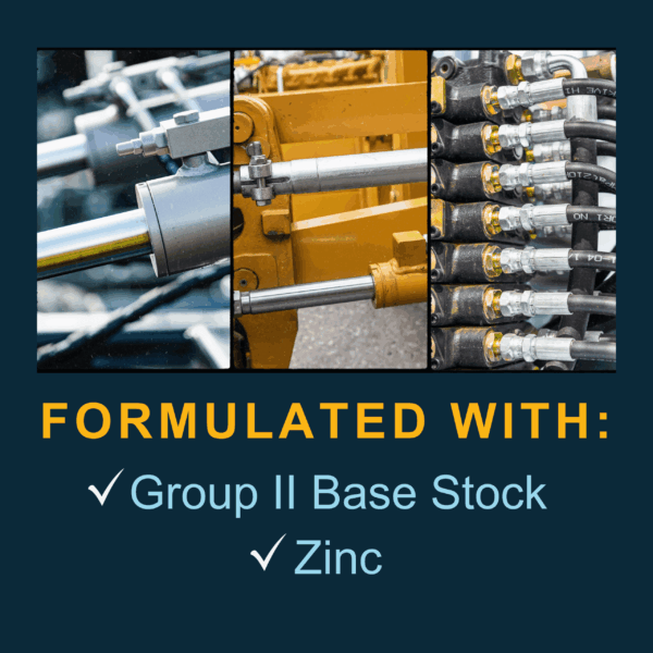 Image showing the formulation of our AW100 hydraulic oil