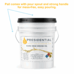 Image displaying the pail's pour spout and strong handle for mess-free easy pouring