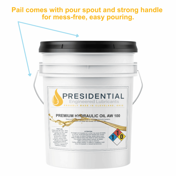 Image of the pour spout and strong handles for mess-free, easy pouring