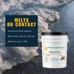 Image showing that this product melts ice on contact