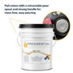 Image showing the pail comes with a retractable pour spout and strong handle