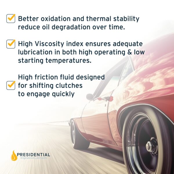 Image showing the benefits of this type f transmission oil