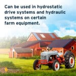 Image sharing that this transmission oil type f can be used in hydrostatic drive systems and hydraulic systems on certain farm equipment